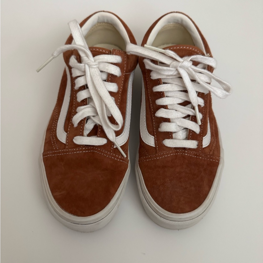 Vans Brown and White Sneakers